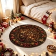 thumbnail image 3 of YAWUBT Christmas 3D Rug, Christmas Optical Illusion Area Mat, Optical Illusion Floor Mat with Depth Pattern, Funny Christmas Round Floor Carpet for Porch Holiday Entryway Living Room, 3 of 6