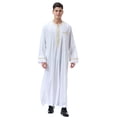 thumbnail image 5 of Awdenio Shirts for Men Kaftan Thobe for Men Big And Tall Muslim Robe Mens Long Sleeve Caftan, 5 of 9