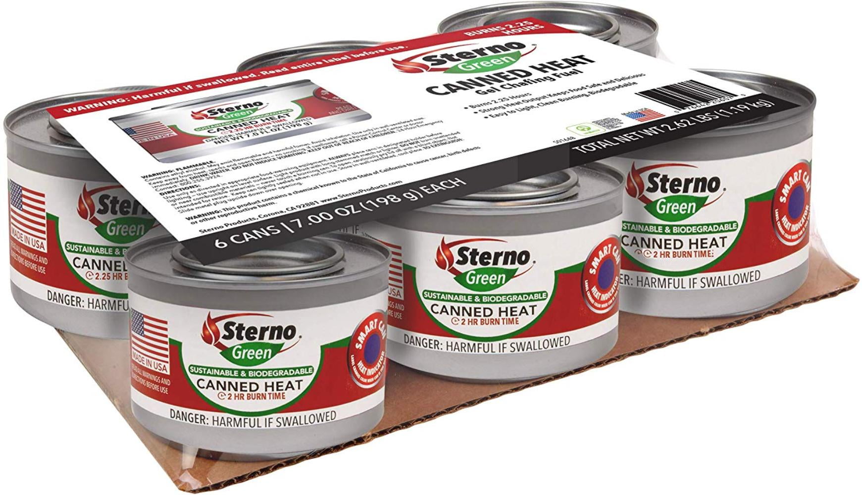 Buy Sterno Canned Heat, Gel Chafing Fuel 6 Cans7 OZ Each, Each can
