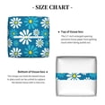 thumbnail image 5 of Sikiie Daisies Flowers Leather Tissue Box Cover Square, tissue box holder, Tissue Box with Bottom Belt-5.2”x5.2”x5.2”, 5 of 7