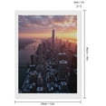 thumbnail image 2 of Diamond Art Kit for Adults, Cityscape Sunset Skyscrapers Skyline Diamond Painting for Adults Beginners, 5D DIY Diamond Art Painting Kits, Colorful Diamond Painting Craft for Home Decor 12x16, 2 of 7