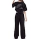 thumbnail image 4 of Guardurnaity Camiseta de manga corta para niñas, conjunto de pantalones de pierna ancha, senderismo, estilo informal para niños, camisetas, conjuntos de ropa Negro 160cm, 4 of 6