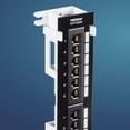 thumbnail image 2 of TRENDnet TC-P12C6V 12 Port Cat6 Patch Panel, Unshielded Patch Panel with Wall Mount and 89D Bracket, Black, 2 of 10