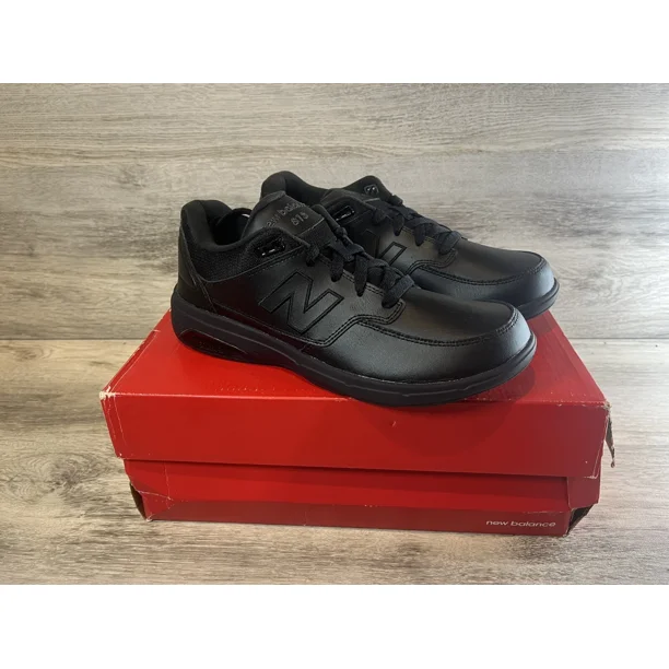 New Balance 813v1 Walking Shoe All Black Narrow B Mens Size 7.5 Work Sneakers
