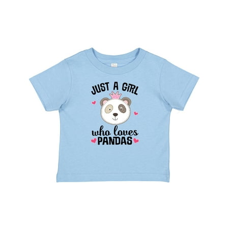 

Inktastic Just a Girl Who Loves Pandas Gift Baby Girl T-Shirt