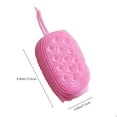 thumbnail image 2 of Brosse de Bain Exfoliante Double Face en Mousse Cendrée, 2 of 3