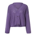 thumbnail image 4 of Vedolay Cardigan for Women Summer Trendy Casual Light Weight Cardigan Open Front Ladies Cardigans Purple,XL, 4 of 5