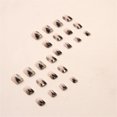 thumbnail image 3 of Fofosbeauty 24pcs Press on False Nails, Square Fake Acrylic Nails, Square Lonely Shadow in Ink, 3 of 8