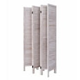 thumbnail image 6 of Wooden Room Divider Classic Venetian 6 Panel Wood Slat 67"H White, 6 of 7