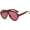 Red, variant on round Sunglasses Women Fashion Gradient  Sun Glasses Men Punk Shades Outdoor Travel UV Protection