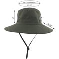 thumbnail image 2 of Womens Summer Sun Hat Wide Brim Outdoor UV Protection Hat Foldable Ponytail Bucket Cap for Beach Fishing Hiking, 2 of 5