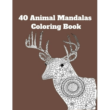 40 Animal Mandalas Coloring Book, (Paperback)