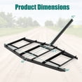 thumbnail image 3 of Gymax 84'' Wide Driveway Drag Tow-Behind Leveling Rake w/Reinforced Bars for ATV/UTV, 3 of 10