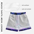 thumbnail image 3 of FORMRS Boys Swim Trunks Quick Dry Mesh Lining Beach Boardshorts, Sizes XS-XL, Dark Mushrooms Pattern, 3 of 7