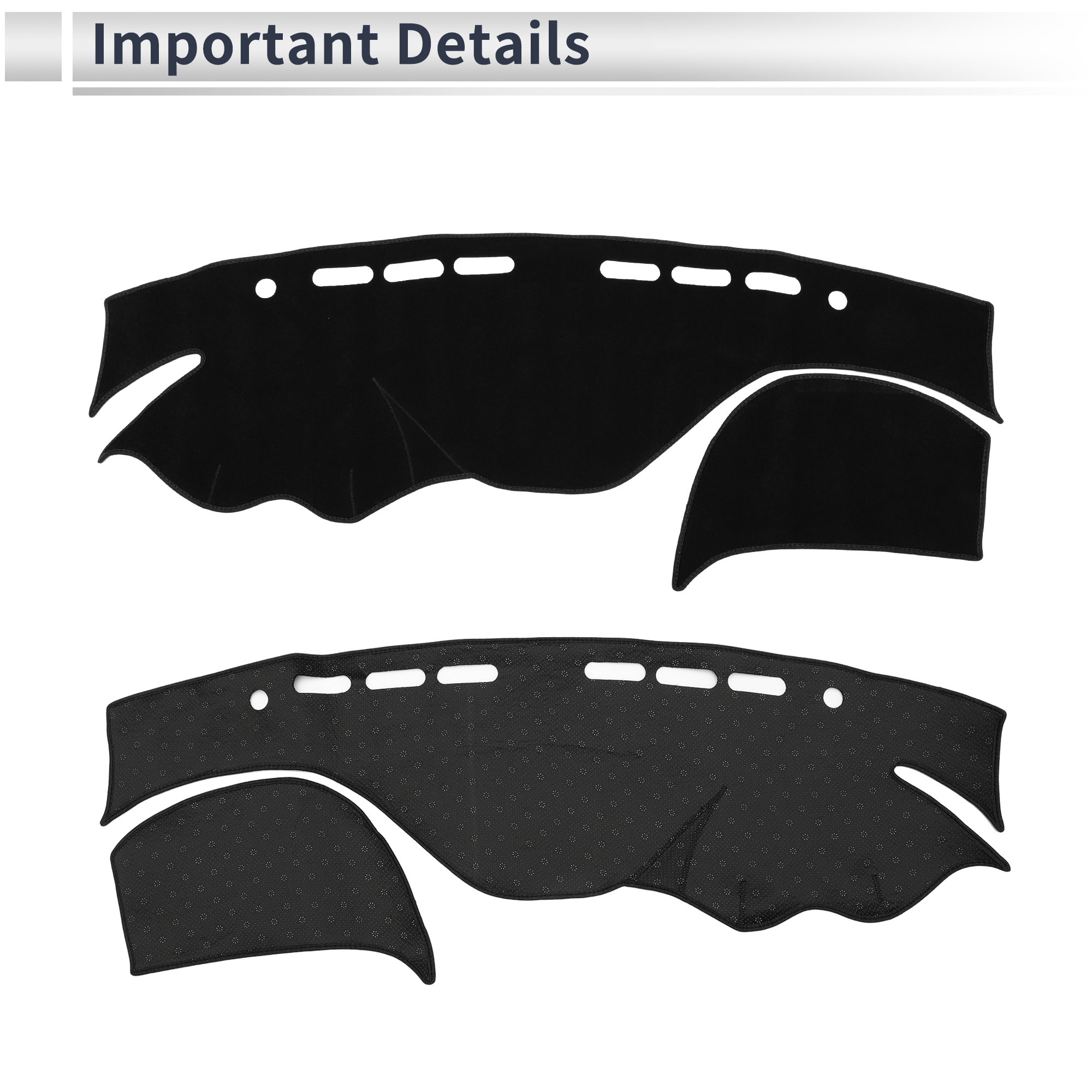 Unique Bargains Dashboard Cover for INFINITI Q50 2014-2024 Non-Slip Dash Cover Mat Black