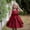 F-418Brick Red, variant on ZHOGXU Big Kids Girls Satin Dress Sleeveless Round Neck Solid Color Comfortable Stylish Tutu Dresses For Party And Daily Wear Brick Red 4-5 Years