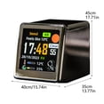 thumbnail image 3 of Estbridge WiFi Desk Weather Clock Multifunctional Clock With Stylish Design For Home, 3 of 8