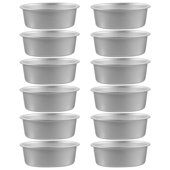 CTIRCHIU 12Pcs Anodized Aluminum Alloy Baking Molds with Honeycomb Pattern for Even Heat Distribution