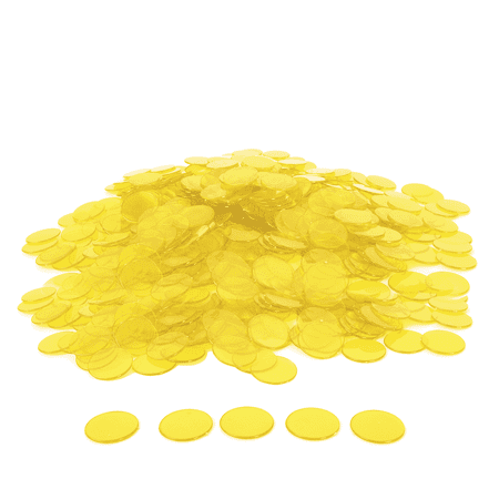 GSE Yellow Bingo Chips  500 Pieces 3/4-Inch High-Contrast Transparent Counting Chips for Bingo Games  Parties price history on PriceWatchPro