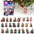 thumbnail image 2 of Decoraciones navideñas para el hogar Calendario de Adviento para las fiestas navideñas 2025 Adornos para el árbol de Navidad Adornos 2D con forma de gato Adornos para el árbol de Navidad (24), 2 of 8