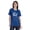 Blue, variant on Crew Neck WoMen's I Got The Shot Funny Pro Vaccine Cotton T-Shirt