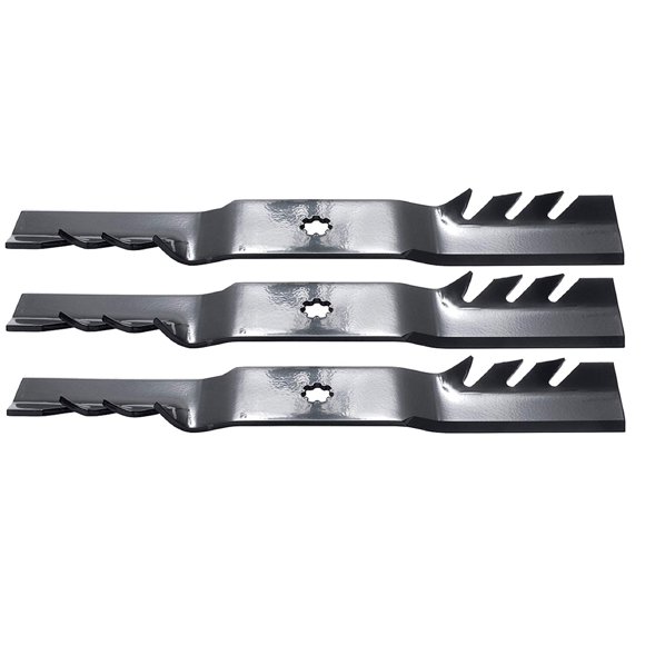 (3) Oregon 92-616 G3 Gator Blades for John Deere GX21784 100 Series Z245 Z355E