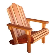 Best Redwood 36" Solid Wood Adirondack Chair in Natural Heart Stain