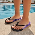 thumbnail image 5 of Psesaysky Kids Boys Girls Flip Flops Purple Flame Print Comfort Quick-Dry Beach Pool Thong Sandals(Little Kid/Big Kid) Size 12.5, 5 of 7