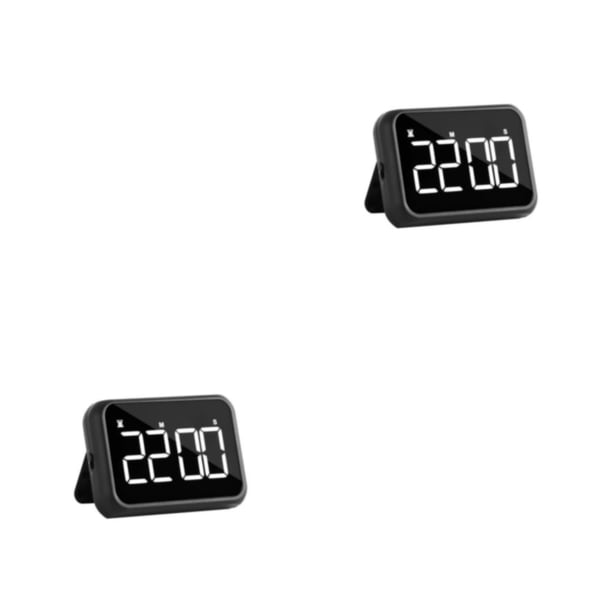 Moyic Despertador LED pequeño y portátil - Volumen ajustable Amplia aplicación Despertador ABS multipropósito con radio negro alarmFY502 alarma negraFY502 2Conjunto