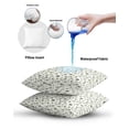 thumbnail image 6 of Waterproof Outdoor Throw Pillows with Inserts 16"x16" Set of 2, Sage Green Spring Floral Soft Decorative Pillowcases for Couch Bedroom, Summer Botanical Elegant Pillow Covers for Sofa Living Room, 6 of 8