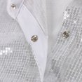 thumbnail image 4 of Chemise Décontractée à Manches Longues à Sequins Argentée Printemps 2022, 4 of 8