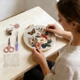 thumbnail image 4 of Embroidery Kit for Beginners & Adults Starter Kit, Cross Stitch Kits,DIY Hand Embroidery Needlepoint Set with , Pre-Printed Fabric, Threads and Instructions Home Decor, 4 of 4