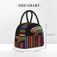 thumbnail image 2 of Daiia Chameleon Panther On Colored Pencils Pattern Lunch Bag , Insulated Lunch Box, Small Leakproof Cooler Food Lunch Containers Reusable High Capacity Lunch Tote Bags-One Size, 2 of 6