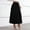 c01Black, variant on Women Flowy Maxi Skirts High Waisted Elastic Drawstring A-Line Half Body Skirt Summer Solid Color Casual Long Skirts Black XL