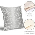 thumbnail image 3 of Antelope Pillow Covers 18X18 Inch Gray Taupe Faux Fawn Deer Animal Print Decorative Pillow Cases Modern Neutral Cotton Linen Throw Pillows Set of 2 Farmhouse Home Decor for Sofa Porch Couch Outdoor, 3 of 6