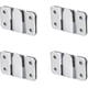 thumbnail image 1 of Flush Mount Brackets, Headboard Wall Fixing Brackets Wall Mount Interlocking Z Clip Hook Hardware For Furniture Connecting, Pictures Mirrors Frames Ha, 1 of 5