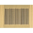 thumbnail image 1 of Ahgly Company Indoor Rectangle Abstract Brown Contemporary Area Rugs, 2' x 5', 1 of 4