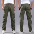 thumbnail image 5 of Pantalones rectos para hombre, pantalones cargo para hombre, holgados, casuales, estéticos, nuevos, de calle, sueltos, emo, Y2k, vintage, de diseñador, de alta calidad, baratos, 5 of 5