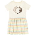 thumbnail image 3 of Inktastic Cute Ferret Heart Girls Toddler Dress, 3 of 5