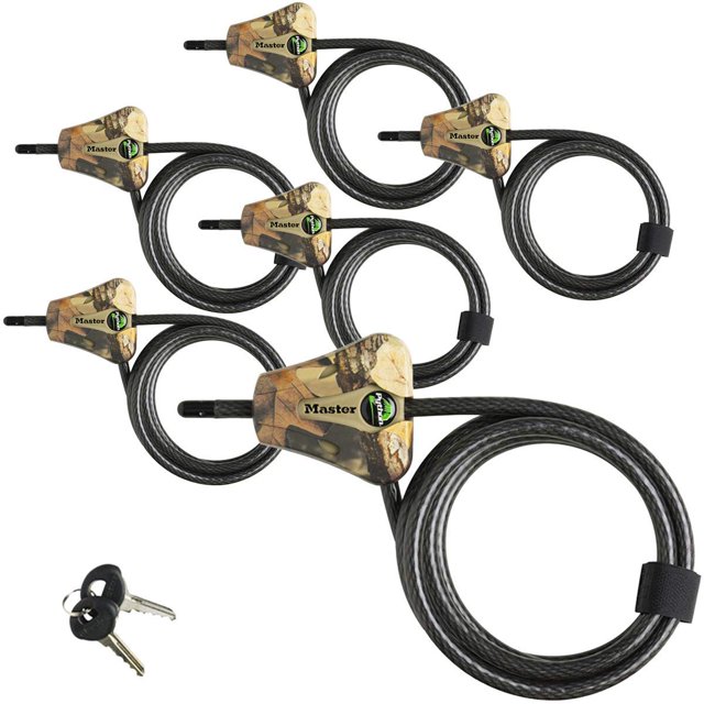 Master Lock 8418KA6 Camo 6Pack Keyed Alike Python Camouflage Trail