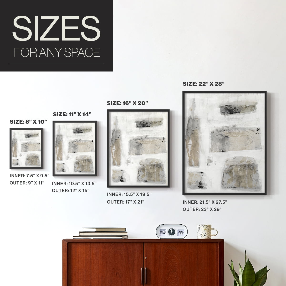 A Simple Love II V30 in Paper Solid Wood 22 x 28 Framed Print