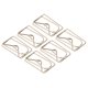 thumbnail image 2 of 100 clips de papel metálicos, proceso de galvanoplastia dorada, clips de papel antioxidantes, antideslizantes con caja de almacenamiento para sobres de trabajadores, 2 of 5