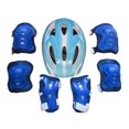 thumbnail image 1 of harper 7-Piece Motorcycle Helmet Set: Lightweight Construction, Breathable Design, Soft Light blue, 1 of 10