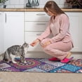 thumbnail image 3 of Multicolor Ethnic Mandala Pattern Kitchen Rugs Sets Of 2,Anti Fatigue Kitchen Mat Rugs Non Slip Washable,Decorative Kitchen Floor Mats for Kitchen,Sink,Laundry,17"x30"+17"x47", 3 of 7