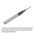 thumbnail image 4 of Brocas de Enrutador CNC Molino Extremo 0,7x5,5mm, Vástago 1/8", Brocas Grabado de Carburo Recubierta Película Diamante, Fresas de Mano Derecho para PCB Fibra Plástico Madera, 5uds, 4 of 6