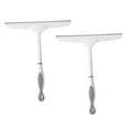 thumbnail image 4 of FRCOLOR 2pcs Silicone Skid Resistance Handle Glass Scraper Squeegees Window Brush Cleaner Wiper for Home, 4 of 8