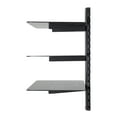 thumbnail image 2 of AVF AS300-A Triple Shelf AV Accessory Shelving - Black & Black Glass, 2 of 3