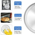 thumbnail image 4 of 2X 10 Inch Pizza Pan Set of 2, Stainless Steel Pizza Round Baking Trays, Crisper Oven Pan for Baking Serving, Durable, 4 of 7