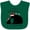 Green, variant on Inktastic Our First Christmas Bears in Santa Hats with Ornaments 2025 Boys or Girls Baby Bib