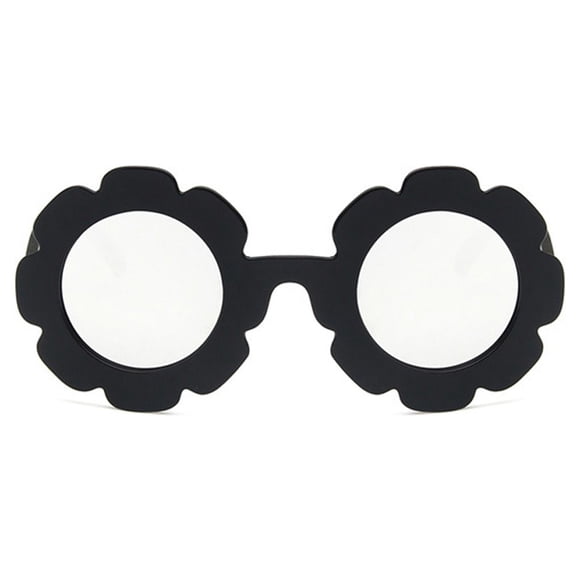 Qarigey Gafas para niños Gafas de girasol Adorables Accesorios de ropa de moda Estilo para protección de ojos Negro Blanco Plata Type3 NO3